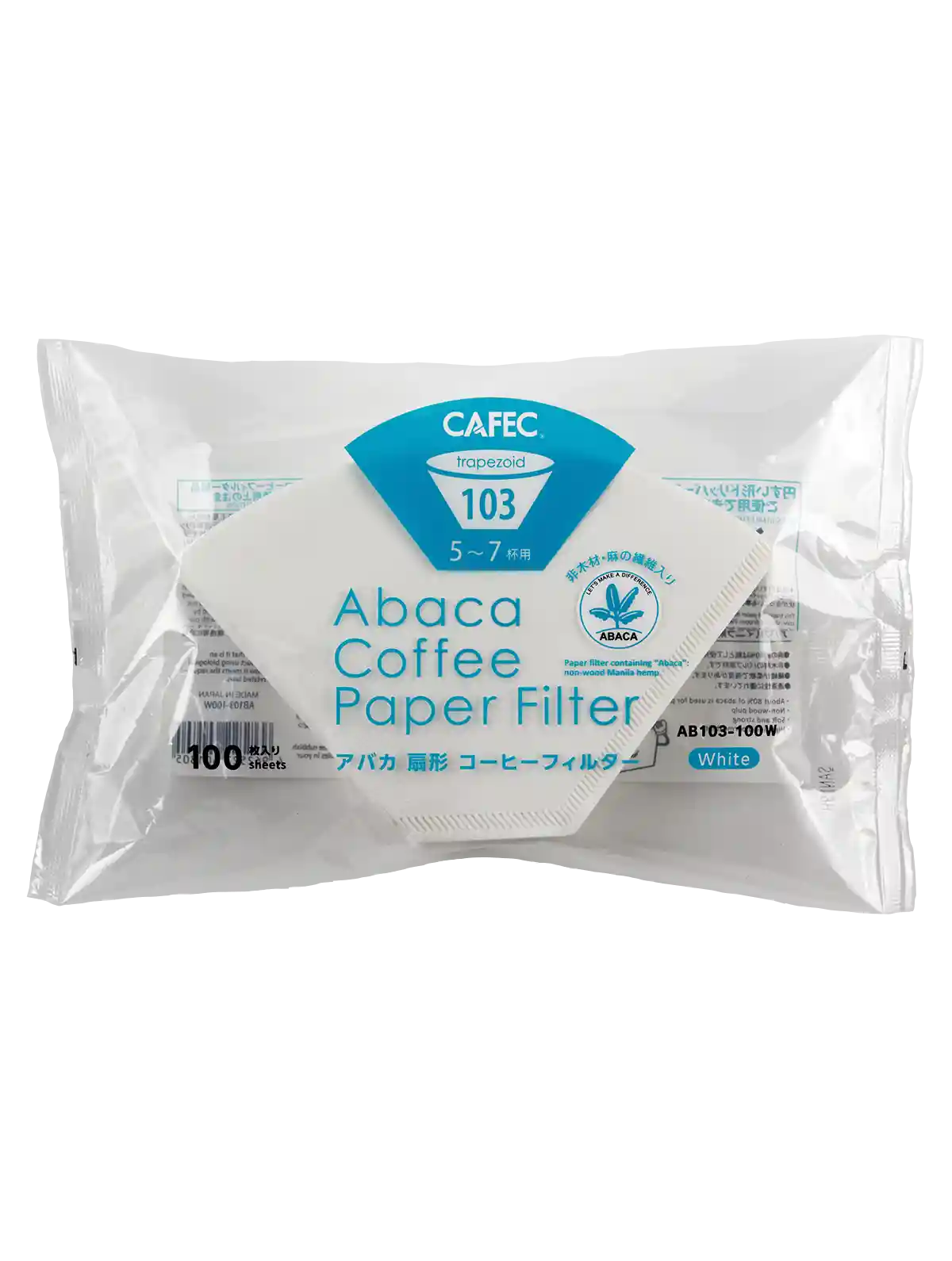 Abaca paper filters – trapezoid